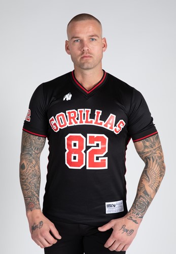 Gorilla Wear San Mateo T-shirt - Zwart/Rood