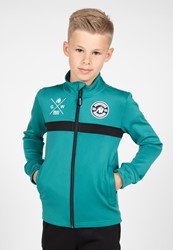 Gorilla Wear Vernon Kids Track Jacket - Green/Blue - 140