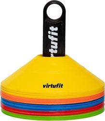 VirtuFit Training Cones with Holder - 50 Pieces
