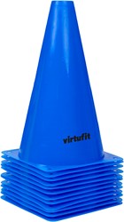 VirtuFit Cones Set - 23 cm - 12 Pieces - Blue