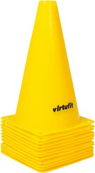 VirtuFit Cones Set - 23 cm - 12 Pieces - Yellow