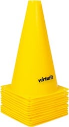 VirtuFit Pionnen Set - 23 cm - 12 Stuks - Geel