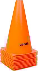 VirtuFit Cones Set - 23 cm - 12 Pieces - Orange