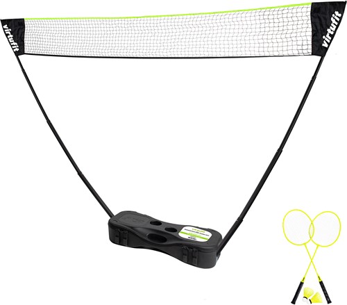 VirtuFit 2-in-1 Portable Badminton- en Tennis Set - Inclusief koffer en rackets