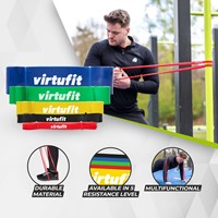 VirtuFit Pro Power Band - Weerstandskabel - Fitness Elastiek - Licht (22 mm) - Zwart-3