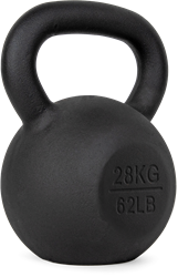 VirtuFit Kettlebell Pro - Cast Iron Kettle Bell - 28 kg