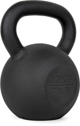 VirtuFit Kettlebell Pro - Cast Iron Kettle Bell - 32 kg