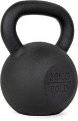 VirtuFit Kettlebell Pro - Cast Iron Kettle Bell - 36 kg