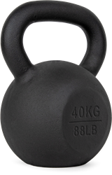 VirtuFit Kettlebell Pro - Cast Iron Kettle Bell - 40 kg