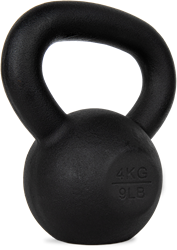 VirtuFit Kettlebell Pro - Cast Iron Kettle Bell - 4 kg