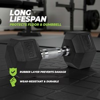 VirtuFit Hexa Dumbbell Pro - 15 kg - Per Stuk-3