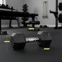 VirtuFit Hexa Dumbbell Pro - 15 kg - Per Stuk-2