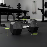 VirtuFit Hexa Dumbbell Pro - 35 kg - Per Stuk-2