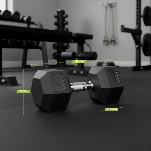 VirtuFit Hexa Dumbbell Pro - 35 kg - Per Stuk-2