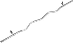 VirtuFit Curl Bar - EZ Barbell - 120 cm - Spring Clip - 30 mm