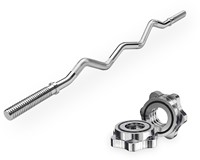 VirtuFit Curlstang - EZ Halterstang - 120 cm - Schroef - 30 mm
