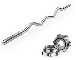 VirtuFit Curlstang - EZ Halterstang - 120 cm - Schroef - 30 mm