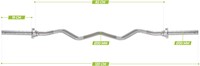VirtuFit Curlstang - EZ Halterstang - 120 cm - Schroef - 30 mm-2