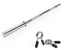 VirtuFit Barbell bar - 120 cm - Spring Collars - 30 mm
