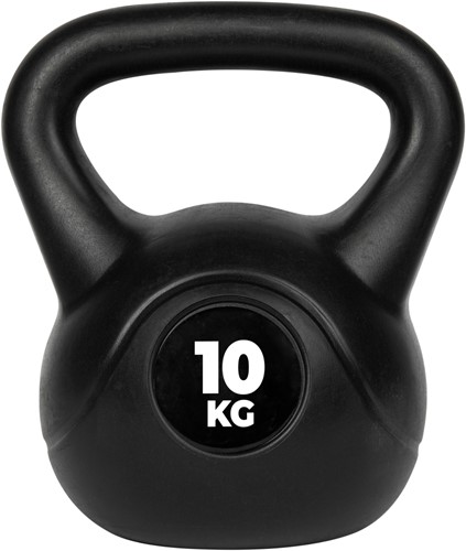 VirtuFit PVC Kettlebell - 10 kg - Zwart