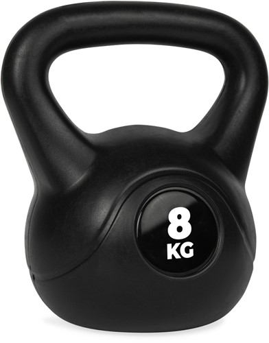 VirtuFit PVC Kettlebell - 8 kg - Zwart-2