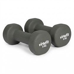 VirtuFit Vinyl Dumbbell Set Pro - 2 x 5 kg