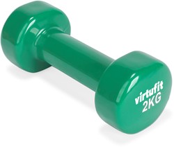 VirtuFit Vinyl Dumbbell Pro - 2 kg - Green