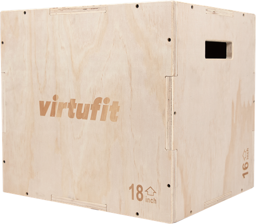 VirtuFit Houten Plyo Box 3-in-1 - Klein - 40 x 45 x 50 cm