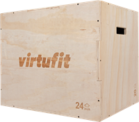 VirtuFit Houten Plyo Box 3-in-1 - Groot - 50 x 60 x 75 cm