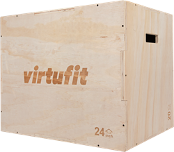 VirtuFit Wooden Plyo Box 3-in-1 - 50 x 60 x 75 cm