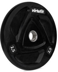 VirtuFit Olympic Rubber Weight Plate - 50 mm - 2,5 kg