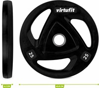 VirtuFit Olympische Rubberen Halterschijf - maten