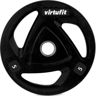 VirtuFit Olympische Rubberen Halterschijf - 5 kg-2