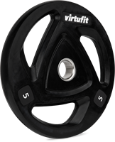 VirtuFit Olympische Rubberen Halterschijf - 5 kg