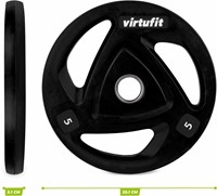 VirtuFit Olympische Rubberen Halterschijf - maten