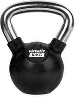 VirtuFit Kettlebell - Rubber/Chroom - 10 kg-2