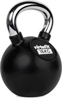 VirtuFit Kettlebell - Rubber/Chroom - 16 kg