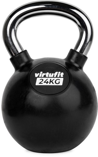 VirtuFit Kettlebell - Rubber/Chroom - 24 kg-2