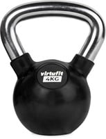 VirtuFit Kettlebell - Rubber/Chroom - 4 kg-2
