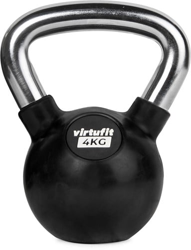 VirtuFit Kettlebell - Rubber/Chroom - 4 kg-2