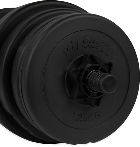 VirtuFit Verstelbare Dumbbellset - 2 in 1 Set - 30 kg - Vinyl-2