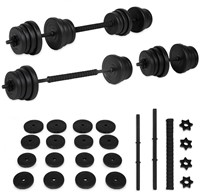VirtuFit Verstelbare Dumbbellset - 2 in 1 Set - 30 kg - Vinyl