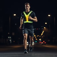 VirtuFit Reflective Safety Vest with LED – Running Lights-2