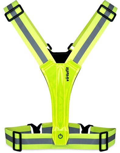 VirtuFit Reflective Safety Vest with LED – Running Lights