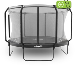 VirtuFit Premium Trampoline with Safety Net - Black - 366 cm