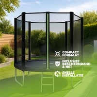 VirtuFit Trampoline met Veiligheidsnet - Zwart - 305 cm-3