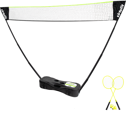 VirtuFit 2-in-1 Portable Badminton- en Tennisset - Inclusief koffer en rackets-2