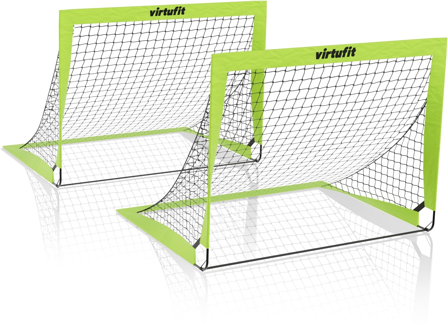 VirtuFit Pop-Up Soccer Goal Set - 120 x 90 cm | Fitnessbenelux.nl