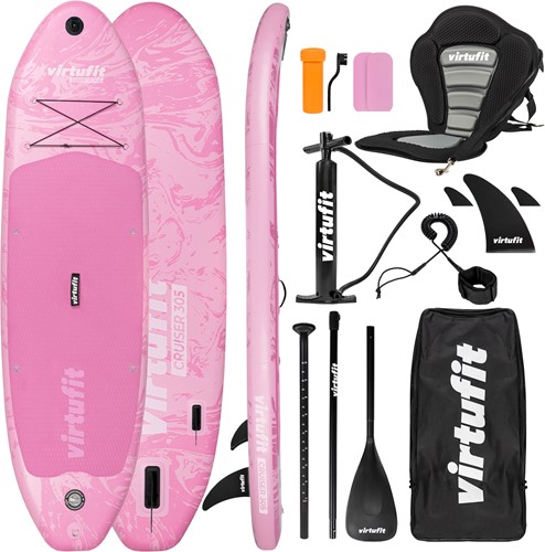 VirtuFit Supboard Cruiser 305 - Pink - Met Kajak zitje, accessoires en draagtas