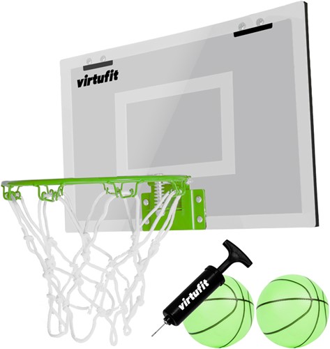 VirtuFit Pro Mini Basketbalbord met 2 Ballen en Pomp - Glow In the Dark